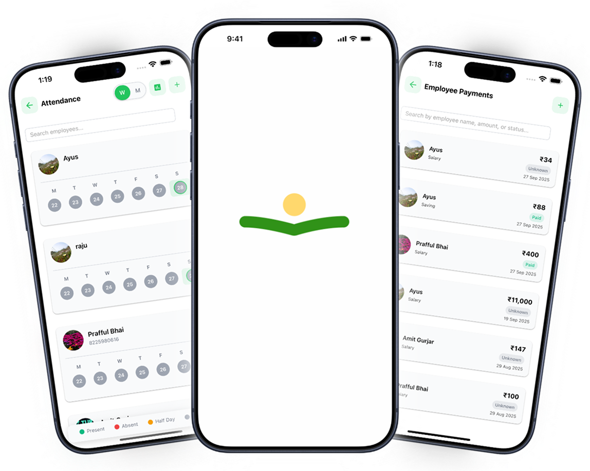 Kisan Book App Interface